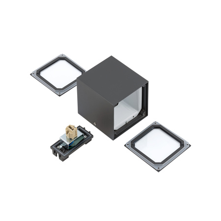 Nowodvorski Lampa ścienna natynkowa grafitowa KHUMBU