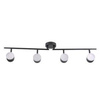 Lampa ścienno-sufitowa ruchoma LED RAWI 4 Czarna 3000K