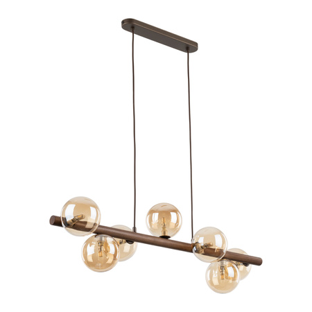 ESTERA WOOD ORZECH BURSZTYN LAMPA WISZĄCA 7XG9