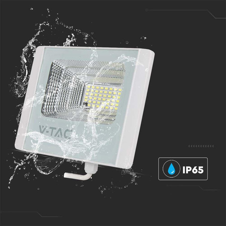 Projektor LED Solarny V-TAC 16W Biały IP65, Pilot, Timer VT-40W 4000K 1050lm