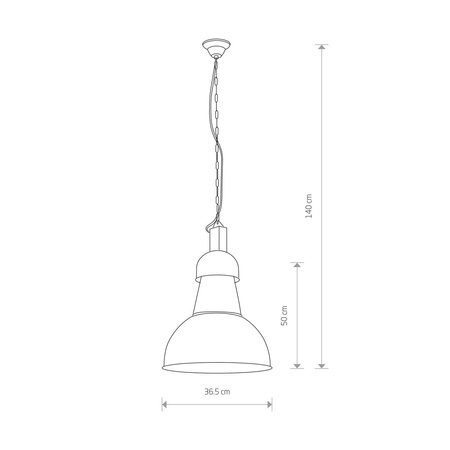 Nowodvorski Lampa wisząca czarna HIGH-BAY 