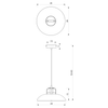 Lampa wisząca FELIX GREEN/GOLD 1xE27