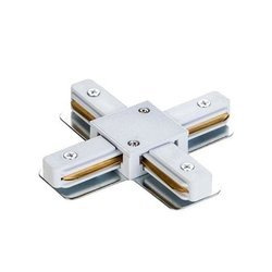 Złączka 1- fazowa biała typu "X" do szyny oświetleniowej