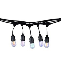 Girlanda ogrodowa zewnętrzna 10m LED 10 x E27 ST45 kolorowa