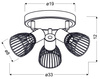 Lampa Candellux 98-61546 plafon E14 czarny chrom