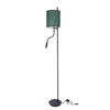 Bendi lampa podłogowa czarna 1x40w e27+3w led Abażur zielony 51-25265