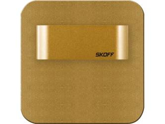 Oprawa schodowa SALSA Short LED Light Skoff 0,8W 10V DC IP66 mosiądz mat b. ciepła