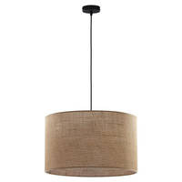 Nowoczesna lampa wisząca juta brązowa 3xE27