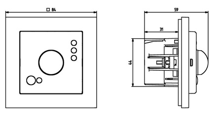 Ospel Sonata Kaszmir Elektroniczny czujnik ruchu ŁP-16R/m/82