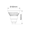 Żarówka LED GU10 7W zimna 6000K szara