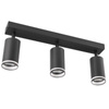 Lampa ścienno-sufitowa PARIS 3 GU10 Czarna