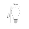 LED A70 E27 17W BULB 1710lm 3000K INQ