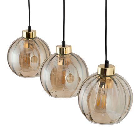 Lampa wisząca DEVI Amber 3xE27 listwa 