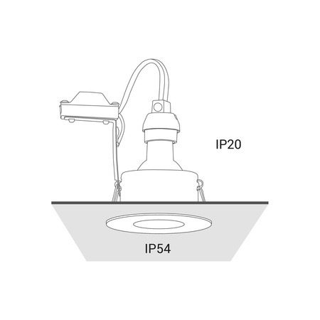 Nowodvorski Lampa punktowa podtynkowa GOLF 