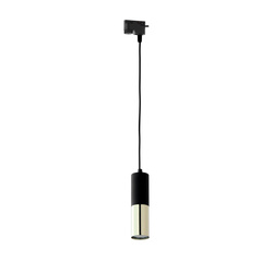 Tk Lighting TRACER BLACK GOLD lampa wisząca 1xGU10