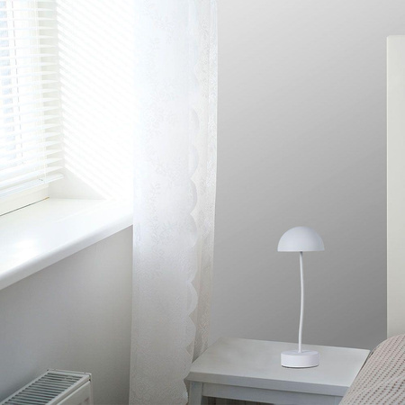 Lampka Biurkowa Nocna V-TAC 3W LED Ładowanie Ściemnianie Biała 