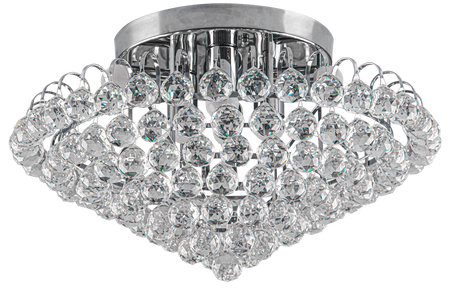 Lampa sufitowa Monaco 6xE27 chrom i kryształ 