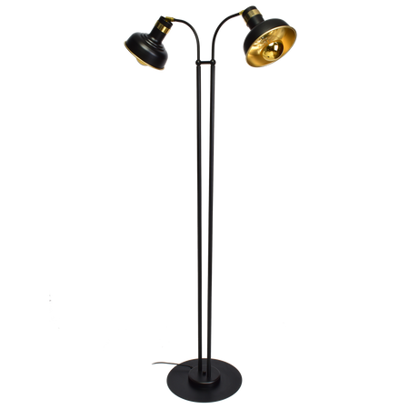 Lampa podłogowa MARGO BLACK/GOLD 2xE27