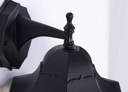 Kinkiet zewnętrzny w stylu retro K-5006A DOWN CZARNY z serii LOZANA