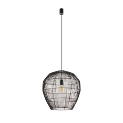 Lampa wisząca Boho HAITI M czarne drewno bambus Nowodvorski 11167