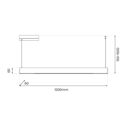 Lampa wisząca LINEA Gold 36W LED 3000K-4000K-5700K