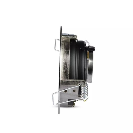 Oczko V-TAC Aluminiowe GU10 Okrągłe Satyna/Czarne VT-781RD-SN