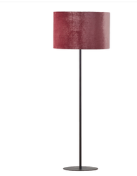 Lampa podłogowa welurowa Tercino Pink 1xE27 różowa