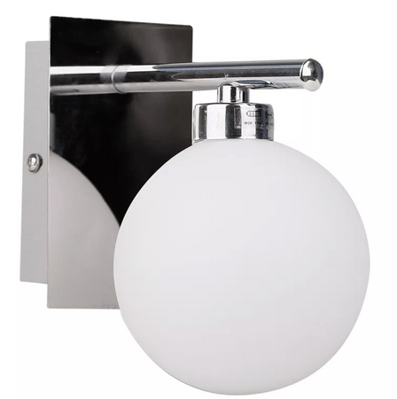 Lampa sufitowa biały klosz kula RAISA 