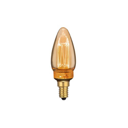 Żarówka LED V-TAC 2W EDISON RETRO Świeczka E14 Bursztynowa VT-2152 1800K 65lm