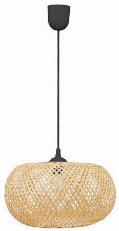 Lampa wisząca BOHO bambusowa czarna 40cm DMT02