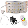 Zestaw taśma LED 24V 5m RGB+4000K IP65 pilot, zasilacz, sterownik