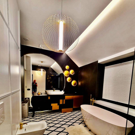 Treviso lampa wisząca mała czarna 3000K LP-798/1P S3 BK