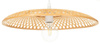 Lampa wisząca boho płaska bambusowa 45cm E27