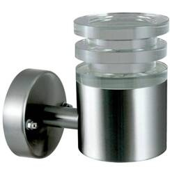 Kinkiet zewnętrzny inox LED CRYSTAL2 prosty satyna 4000K