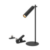 Lampka Biurkowa V-TAC 4w1 37cm Kinkiet Klips Latarka 3W LED Czarna 
