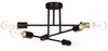 Lampa sufitowa Multi Patyczak czarna 6xE27