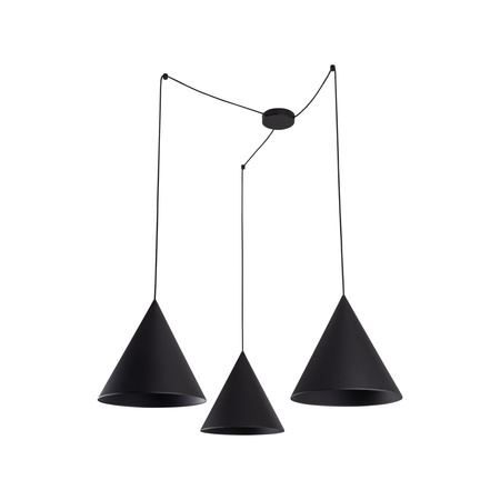 Lampa wisząca CONO Black 3xE27