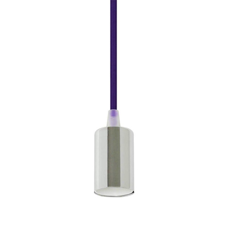 Oprawa Zwieszana V-TAC Chrom Metal Fioletowy przewód VT-7338-PE 5 Lat Gwarancji