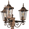 Lampa zewnętrzna LIGURIA 2,5m patyna 3xE27