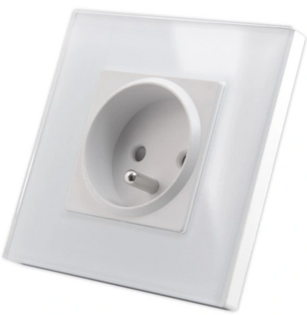 Szklana ramka pojedyncza SMART HOUSE biała
