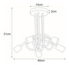 Lampa sufitowa K-3621 z serii DEZE