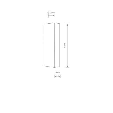 Nowodvorski Kinkiet metalowy czarny MALMO