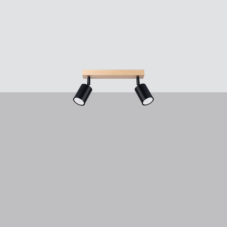 Lampa sufitowa VERDO 2 czarny