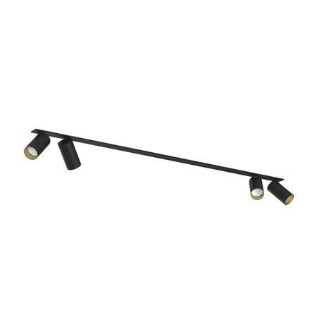 Nowodvorski Lampa podtynkowa reflektor czarno złota  MONO SURFACE 