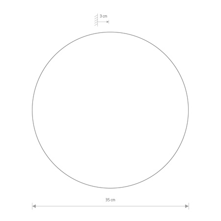 Nowodvorski Kinkiet biały RING LED L 