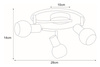 Lampa sufitowa K-C9590A/3 z serii ALPINA