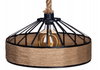 Lampa wisząca Boho metalowa z liną jutową 50cm