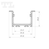 LED P22-1 Profil 3000 mm biały lakierowany (nr kat 8622116)