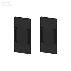 Komplet zaślepek bocznych czarnych P13-10 do osłonki C15 (2 szt bez otworu) (nr kat 77131003)