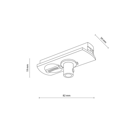 TRACER 1L ADAPTER SLIM Z HAMULCEM BIAŁY